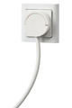 Stikprop vinkel schuko mini hvid - Elworks